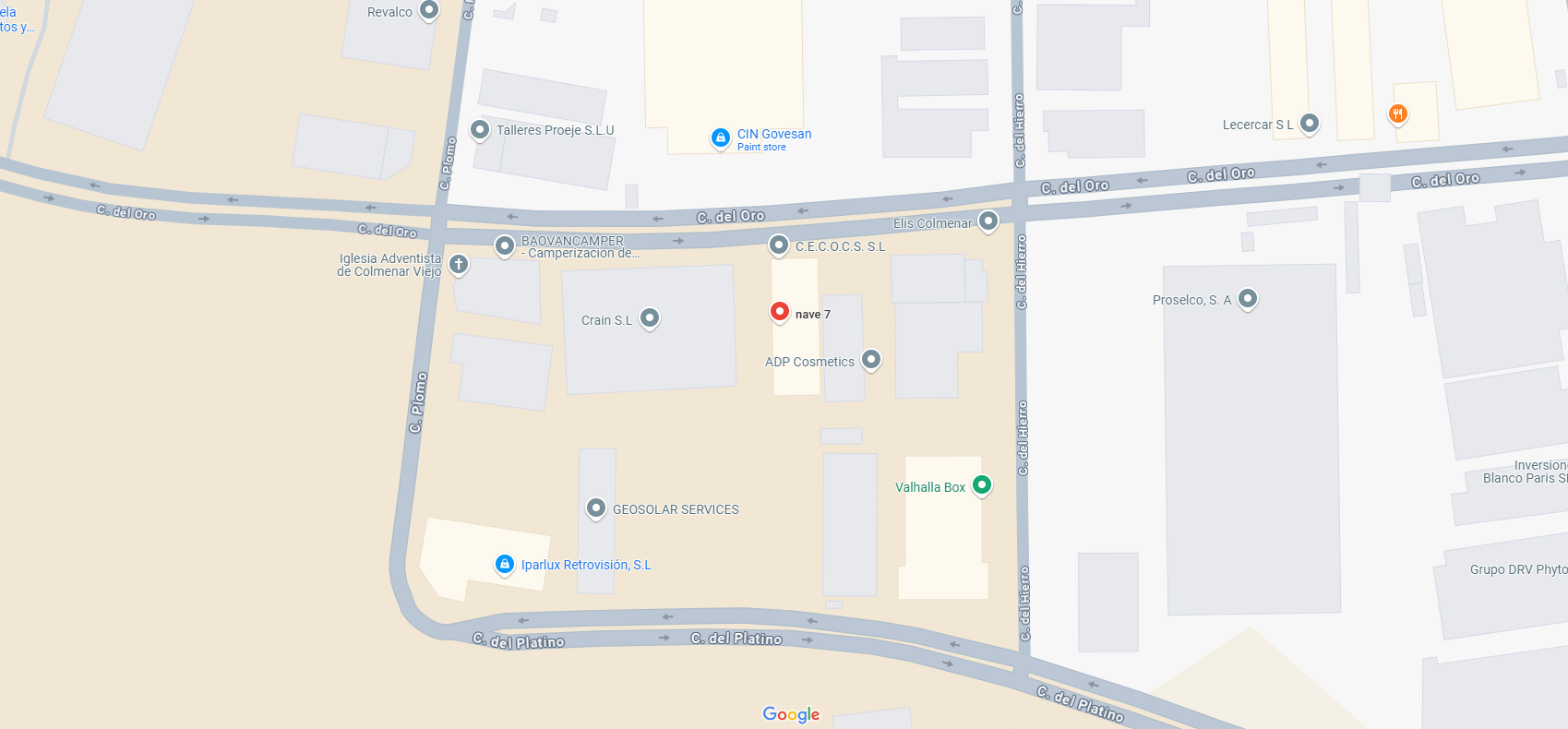 Google maps overview image